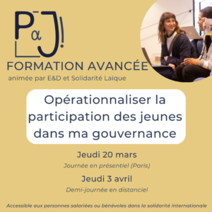 Formation Jeunes - Engagées et Déterminées - Mars 2025