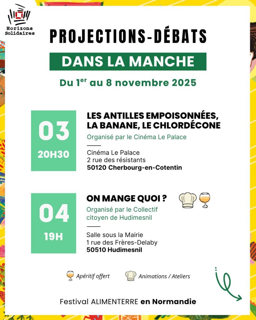 Programme du Festival Alimenterre en Normandie du 1 AU 8-11-25 