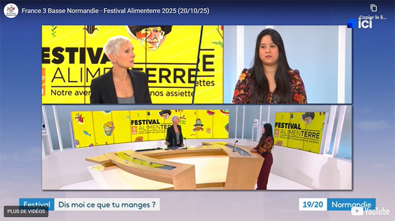 JT France 3 - Lancement du Festival Alimenterre 2025 en Normandie
