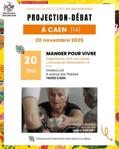 Festival Alimenterre - Cinéma Lux de Caen - 20-11-25 - 19h