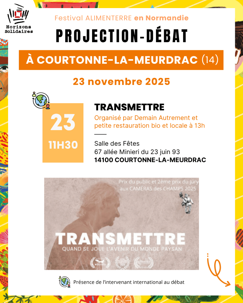 Festival Alimenterre 2025 en Normandie - Koami BOKODJIN - intervenant international