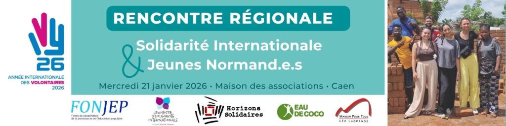 Rencontre régionale Jeunes & Solidarité internationale - 21/01/2026 