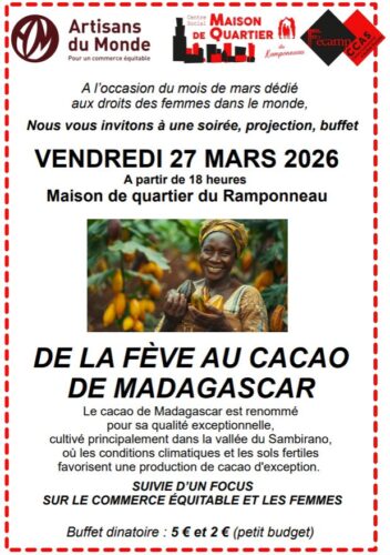 Soirée Artisans du Monde Fécamp 27-03-26