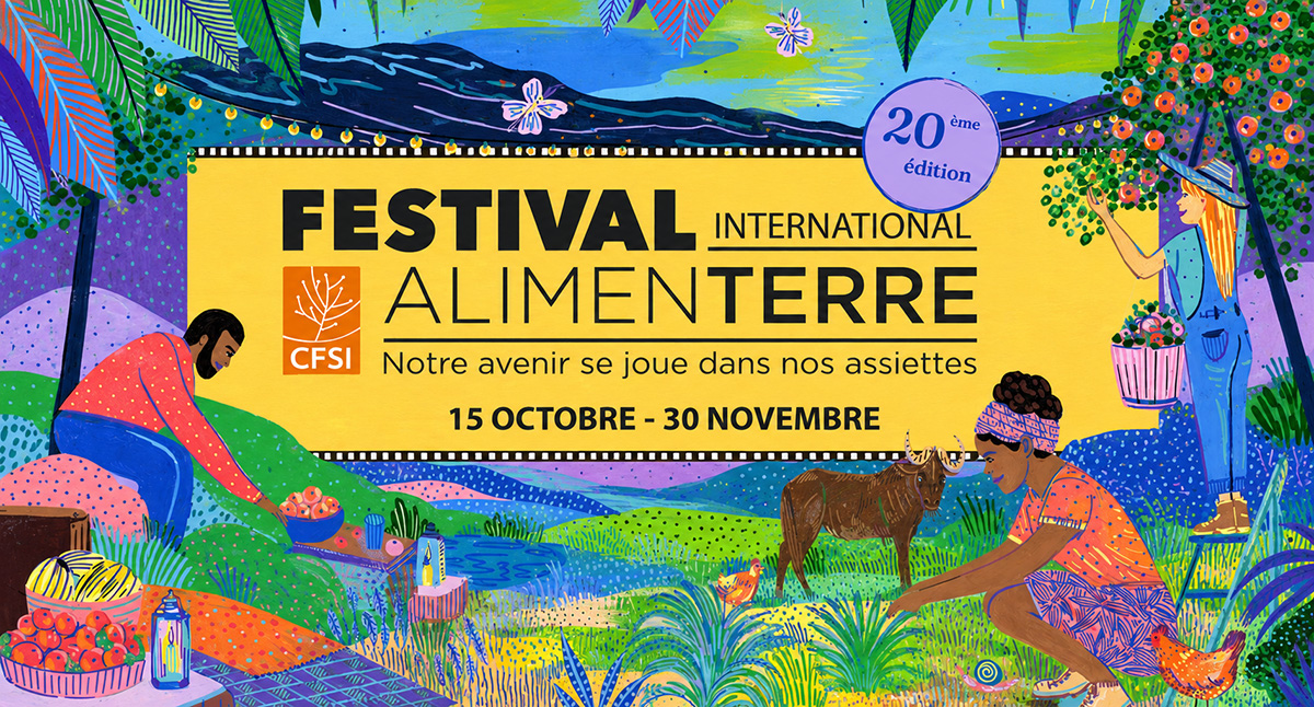 Festival ALIMENTERRE 2026 - Affiche du festival