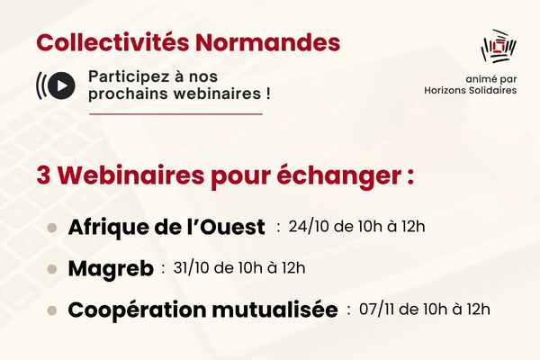 3 webinaires pour les collectivités normandes octobre-novembre 2026