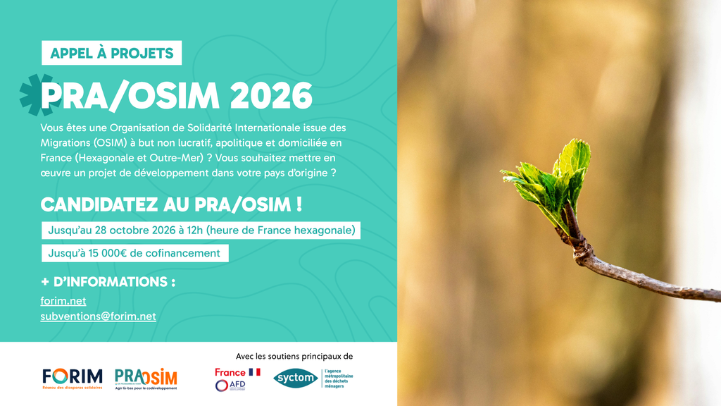 Appel à projet PRA-OSIM 2026