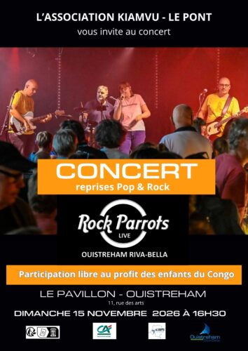 Affiche concert Rock Parrots - Ouistreham - 15-11-26